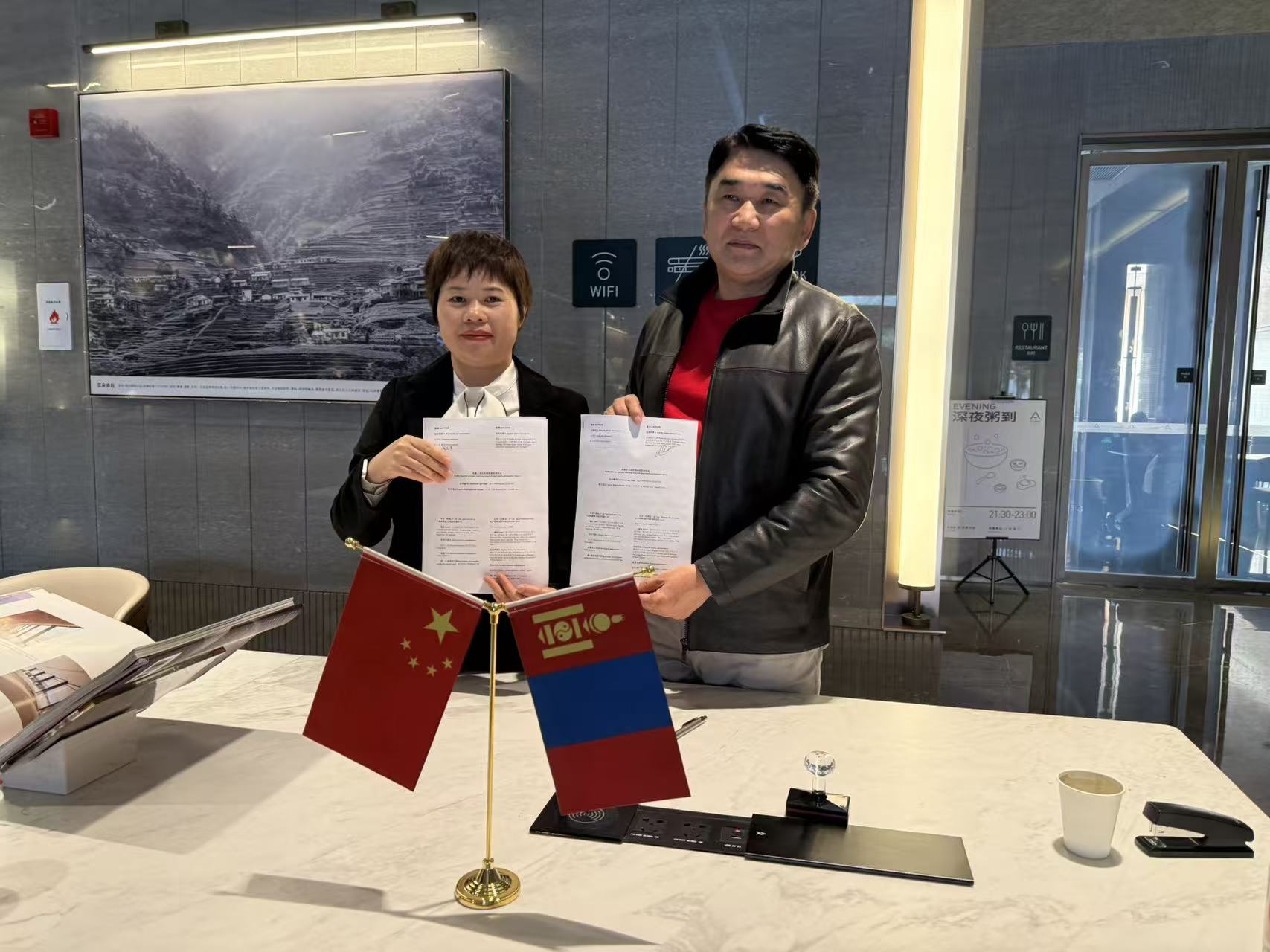 Ningbo Blue Fuji Elevator Co., Ltd. Signs Exclusive Distribution Agreement with Mongolian customer for Mongolia Market
